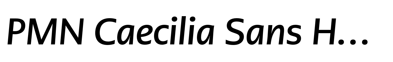PMN Caecilia Sans Head Bold Italic